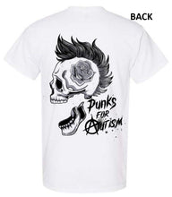 Load image into Gallery viewer, Punks for Autism - Rose Skull - Short Sleeve
