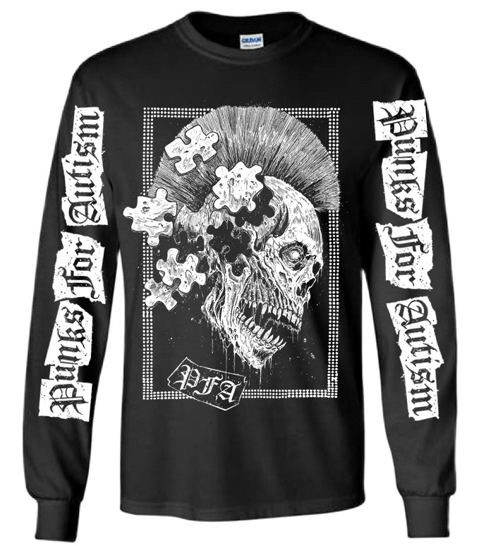 Punks for Autism - Skull Puzzle - Long Sleeve