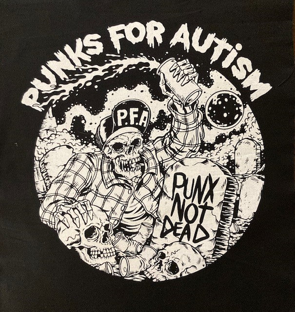 Punks for Autism - Back Patch - Cholo Punk