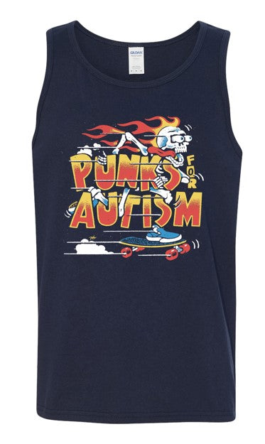 Punks for Autism - Tank Top - Fire Skate